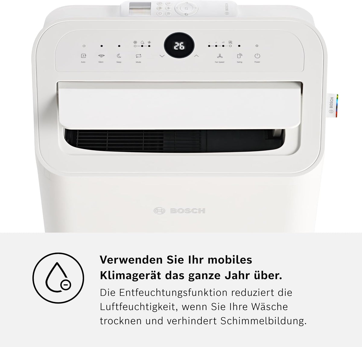 Bosch Cool 4000 Mobiles Klimagerät - 3-in-1: Klimagerät – Lieferumfang 50/66