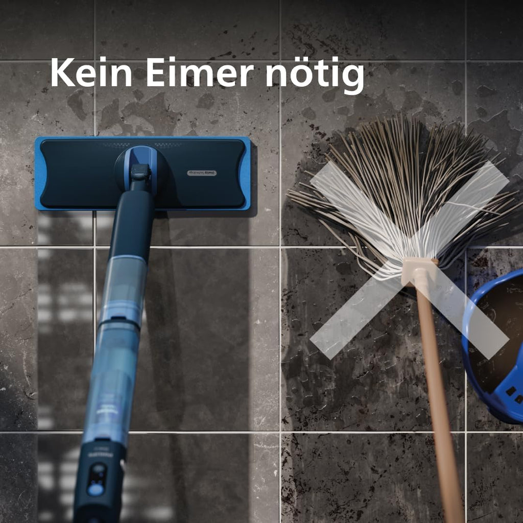 Philips OneUp 5000 Serie Elektrischer Wischmopp - 2X saubere – Draufsicht 6/8