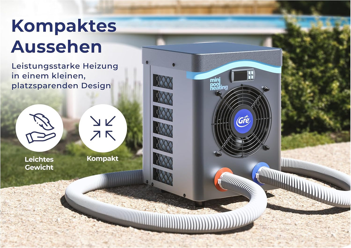 Bedienpanel der Gre Poolheizung