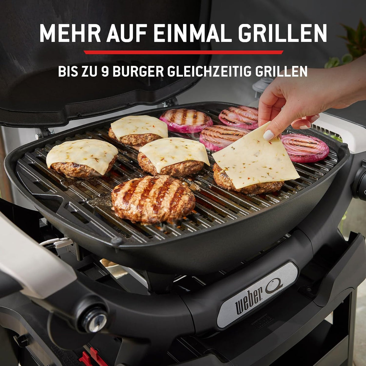 Produktbild: Weber Q 1100N Gasgrill/Tragbarer – Rückansicht