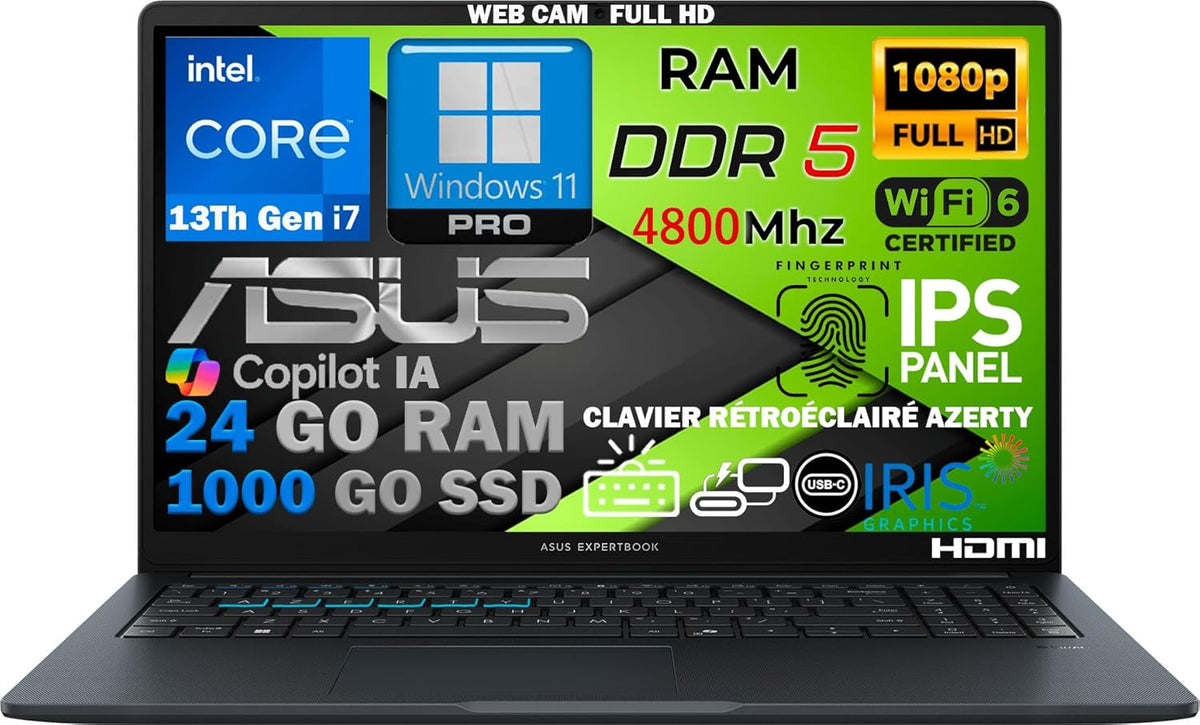 ASUS Core i7 laptop 15,6 inch – ASUS 15,6 inch laptop open op een bureau