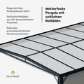 blumfeldt Pergola 3x4 m im Garten aufgestellt