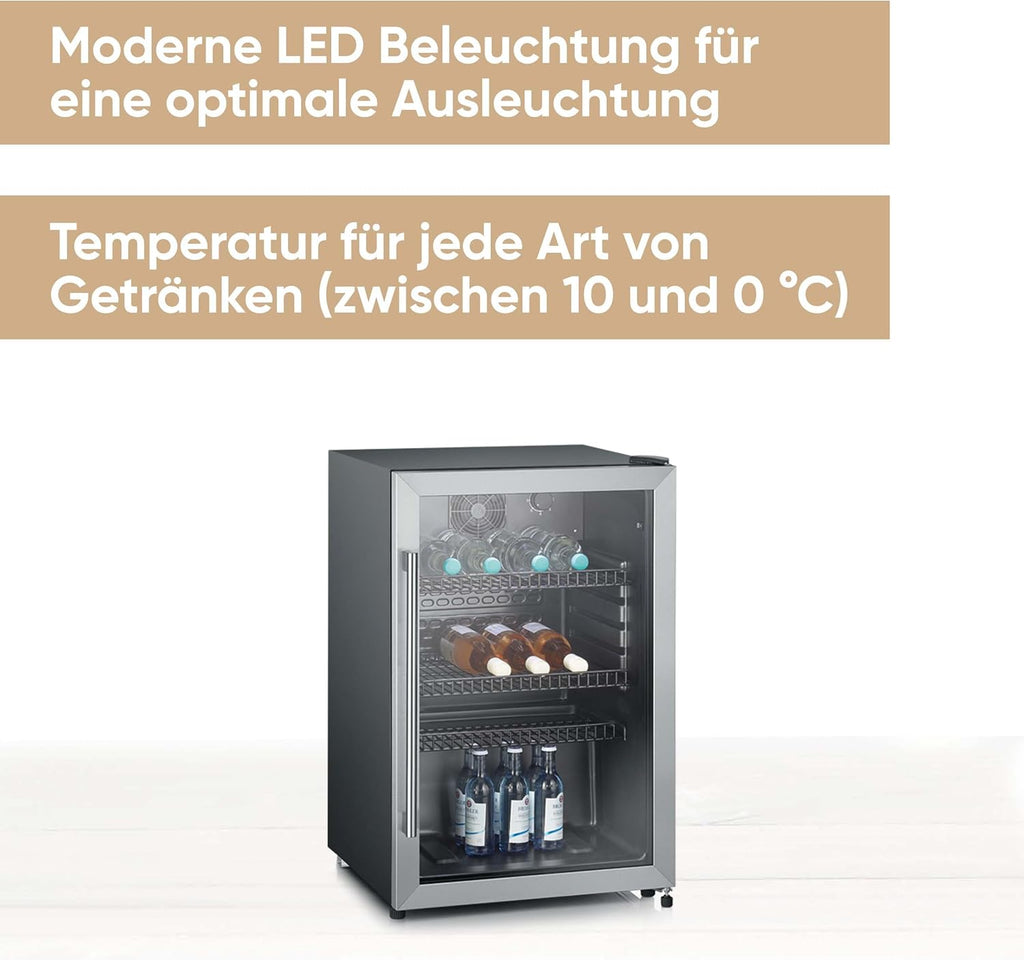 Seitenansicht und Standfüße