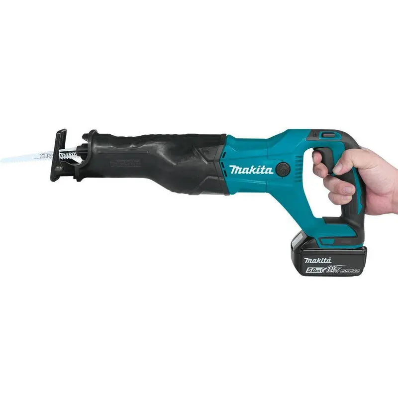Makita XRJ04T set met accu en snellader