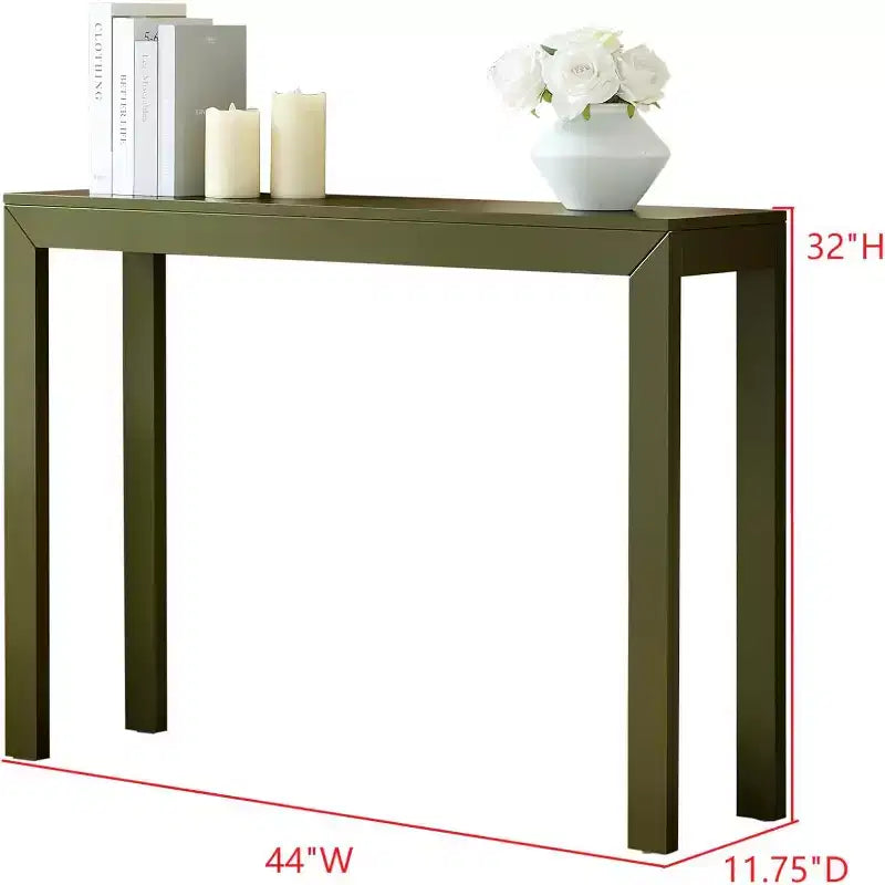 Console Table, Table d'appoint moderne pour entrée, Derrière le canapé