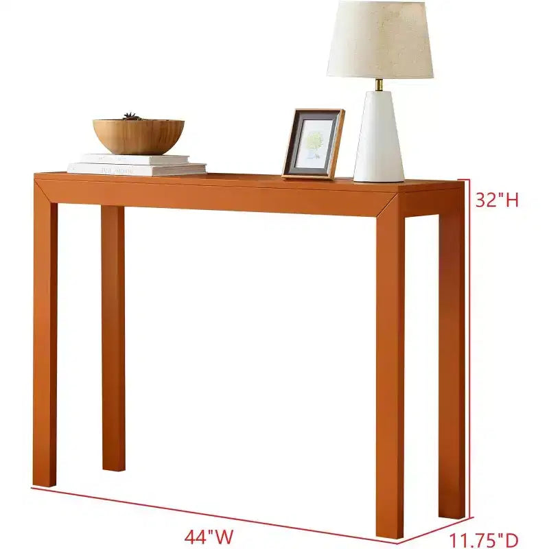 Console Table, Table d'appoint moderne pour entrée, Derrière le canapé