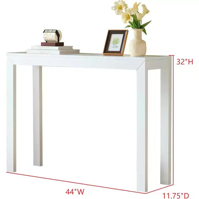Console Table, Table d'appoint moderne pour entrée, Derrière le canapé