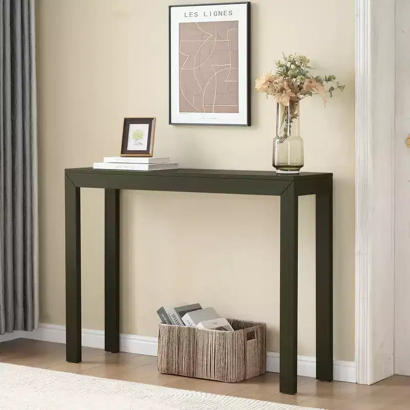 Console Table, Table d'appoint moderne pour entrée, Derrière le canapé