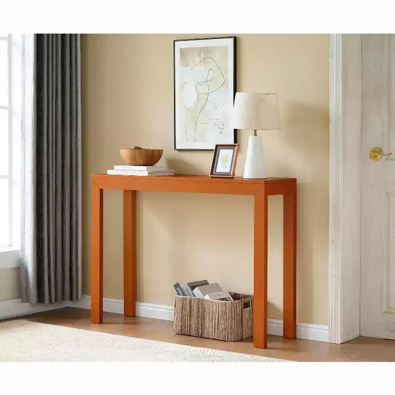 Console Table, Table d'appoint moderne pour entrée, Derrière le canapé