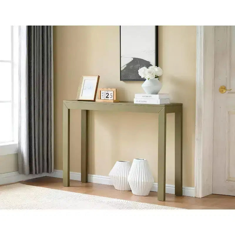Console Table, Table d'appoint moderne pour entrée, Derrière le canapé