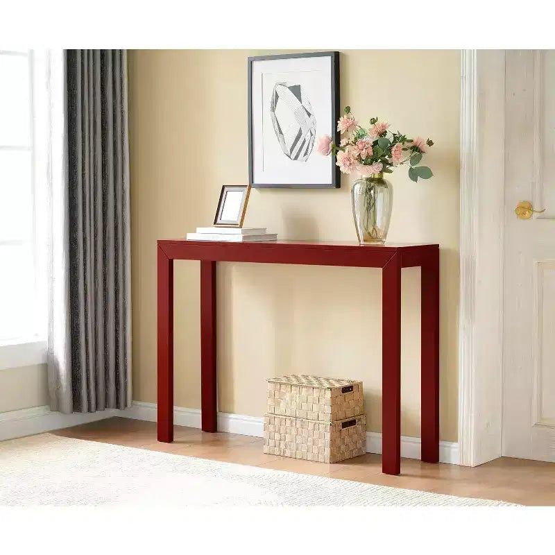 Console Table, Table d'appoint moderne pour entrée, Derrière le canapé