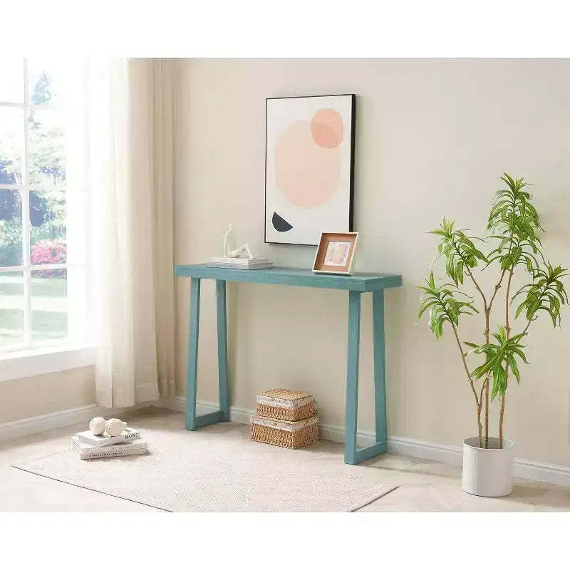 Console Table, Table d'appoint moderne pour entrée, Derrière le canapé
