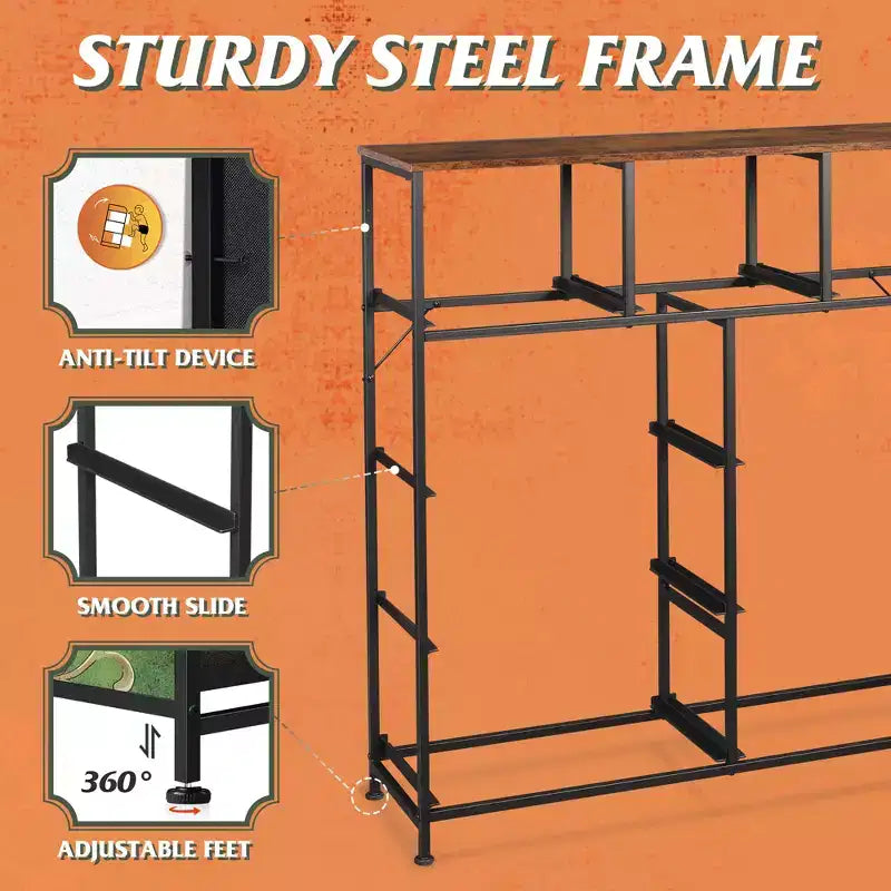 Commode de rangement en tissu à 9 tiroirs pour chambre, couloir