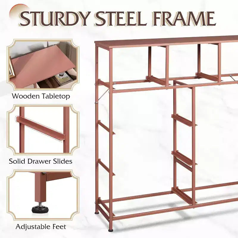 Commode de rangement en tissu à 9 tiroirs pour chambre, couloir