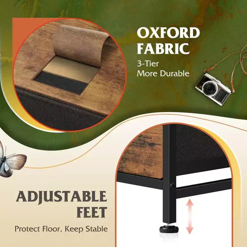 Commode de rangement en tissu à 9 tiroirs pour chambre, couloir