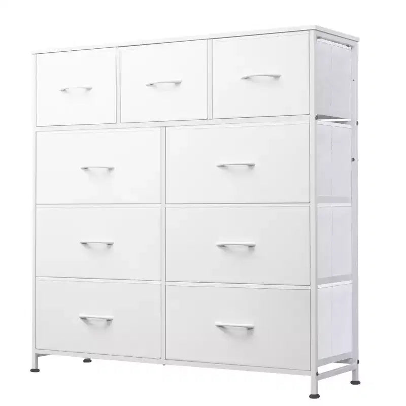 Commode de rangement en tissu à 9 tiroirs pour chambre, couloir