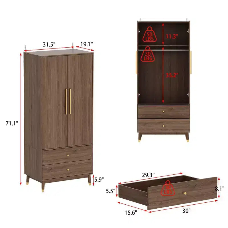 Armoire contemporaine élégante et fonctionnelle