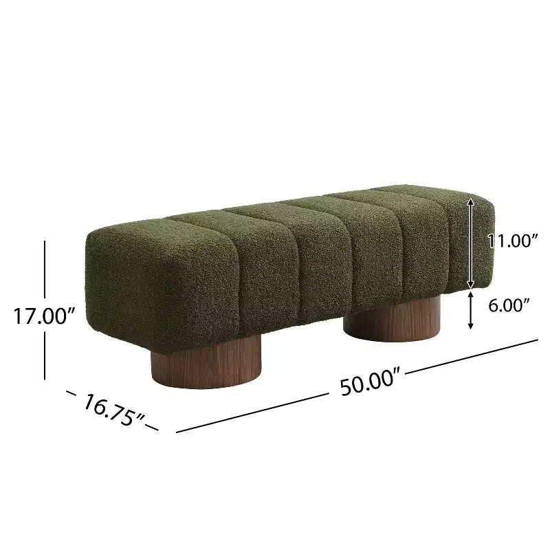Banc de salle à manger contemporain multifonctionnel en chenille