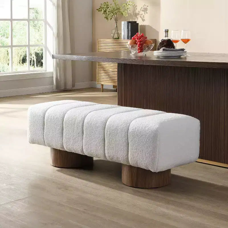 Banc de salle à manger contemporain multifonctionnel en chenille