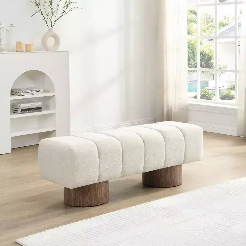 Banc de salle à manger contemporain multifonctionnel en chenille
