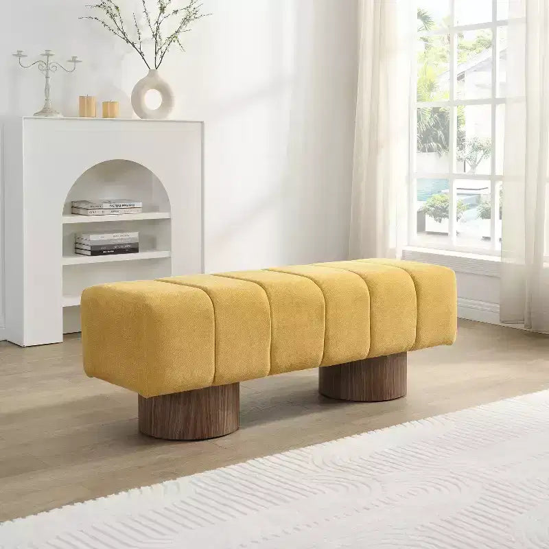 Banc de salle à manger contemporain multifonctionnel en chenille