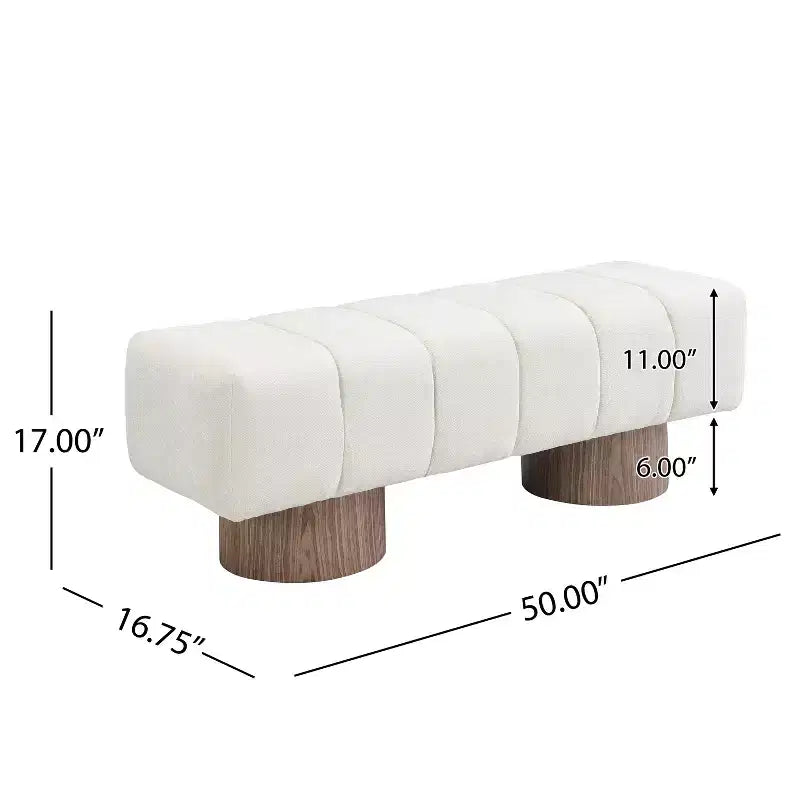 Banc de salle à manger contemporain multifonctionnel en chenille