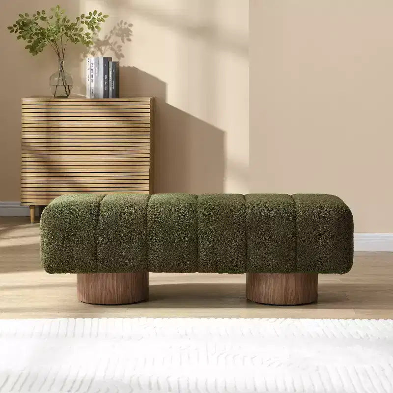 Banc de salle à manger contemporain multifonctionnel en chenille