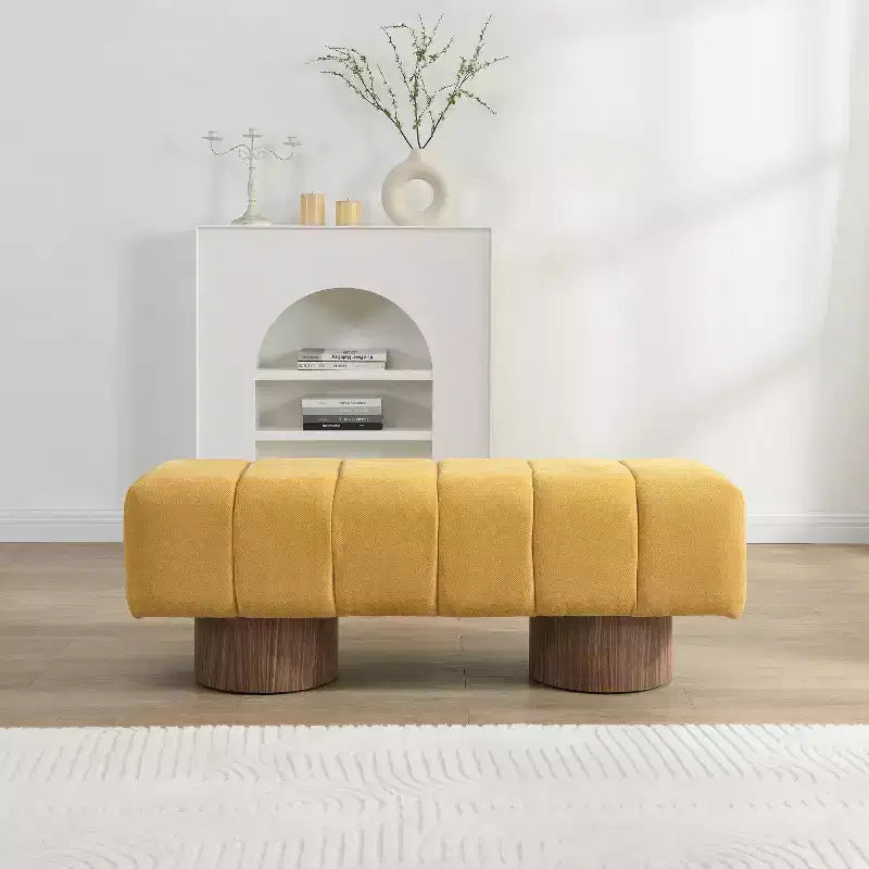 Banc de salle à manger contemporain multifonctionnel en chenille