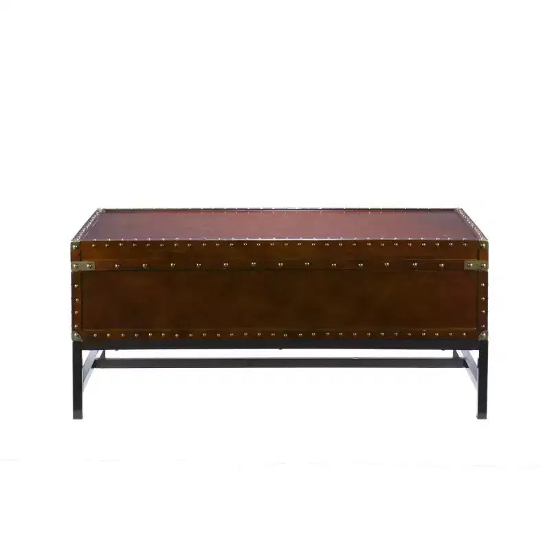 Voyager Storage Cocktail Table - Brown - SEI
