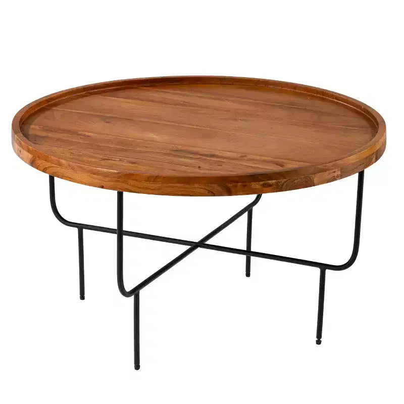 Table basse ronde Bois naturel
