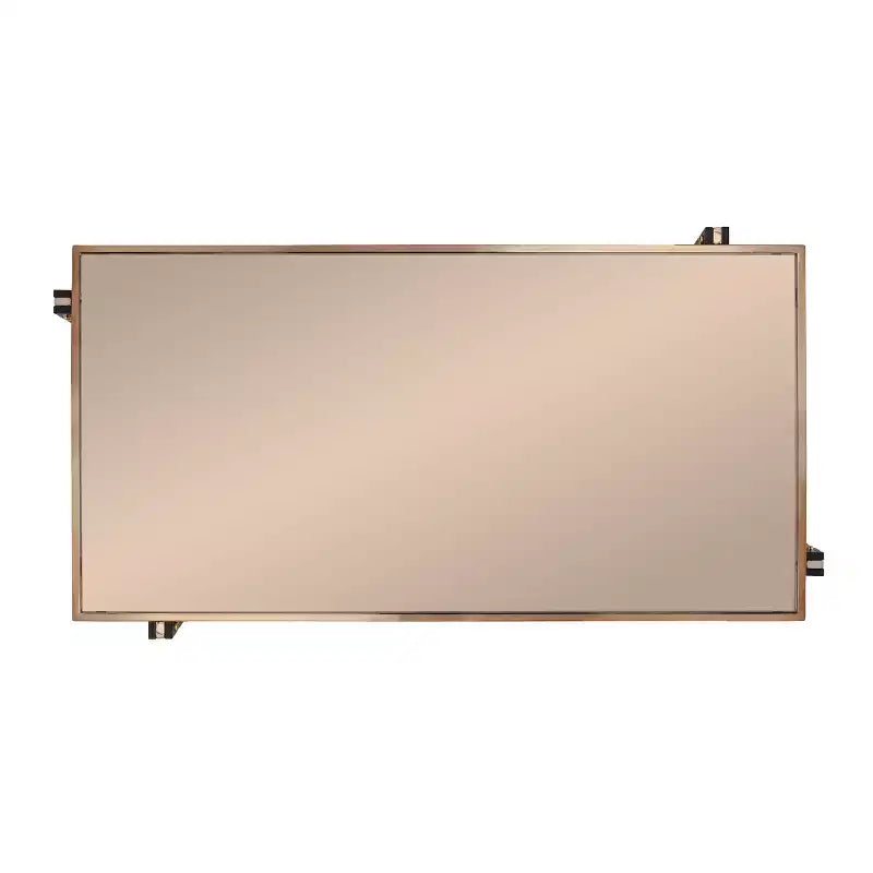 Table basse avec plateau miroir - Doré