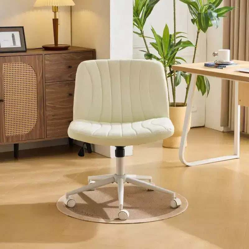 Chaise de bureau pivotante en similicuir PU vert avocat, réglable en hauteur