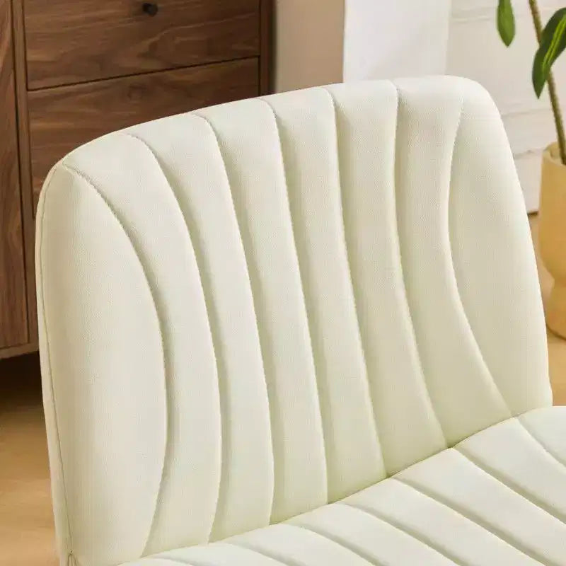 Chaise de bureau pivotante en similicuir PU vert avocat, réglable en hauteur