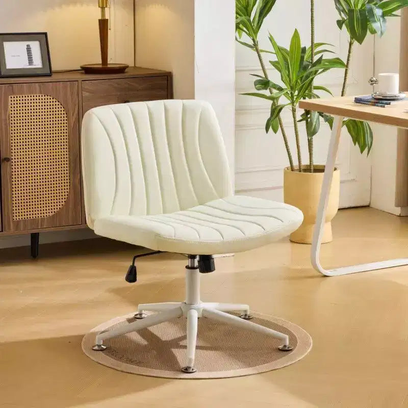 Chaise de bureau pivotante en similicuir PU vert avocat, réglable en hauteur