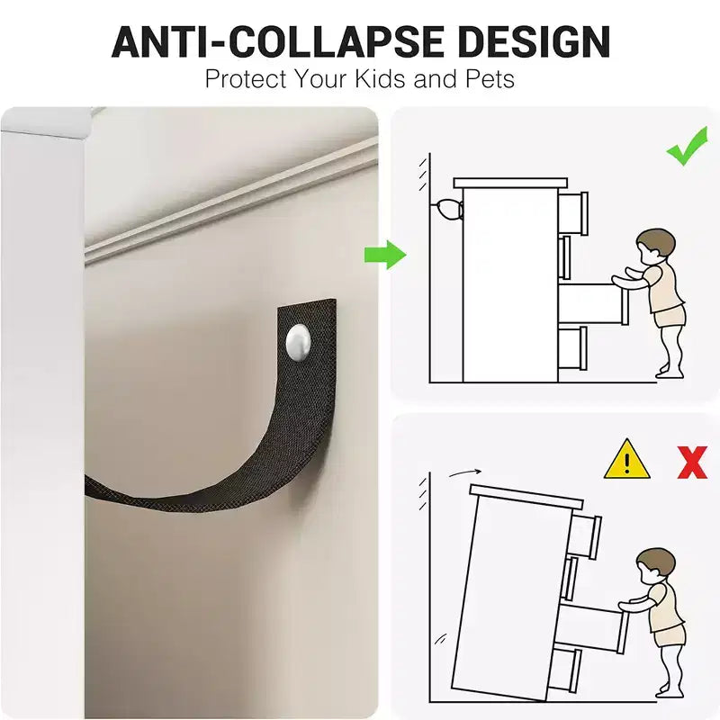 Commode à 6 tiroirs, commode moderne en bois avec poignées dorées