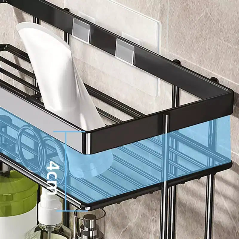 Étagère de rangement 3 niveaux à poser au-dessus des toilettes, organiseur de salle de bain en métal filaire