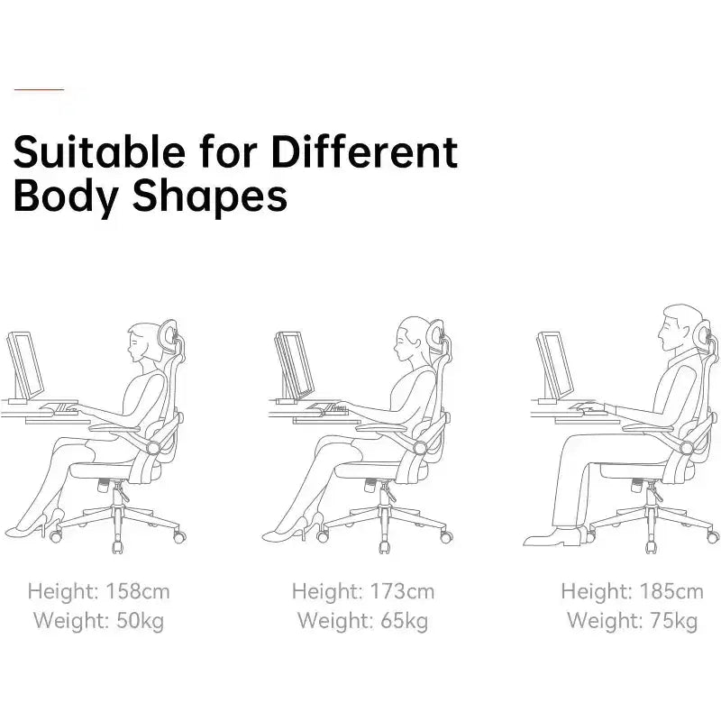 Chaise de Bureau Ergonomique Support Lombaire Réglable Inclinaison 110-130 Accoudoirs 3D Pivotants