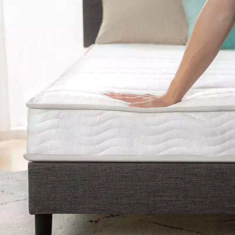 Matelas hybride 6 pouces mousse et ressorts double, fermeté moyenne, soutien durable