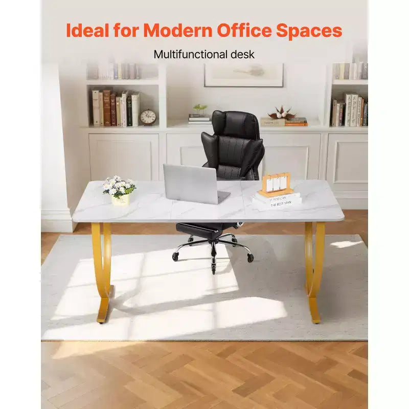 Bureau de direction, Grand bureau de 160x80 cm, Table d'ordinateur moderne