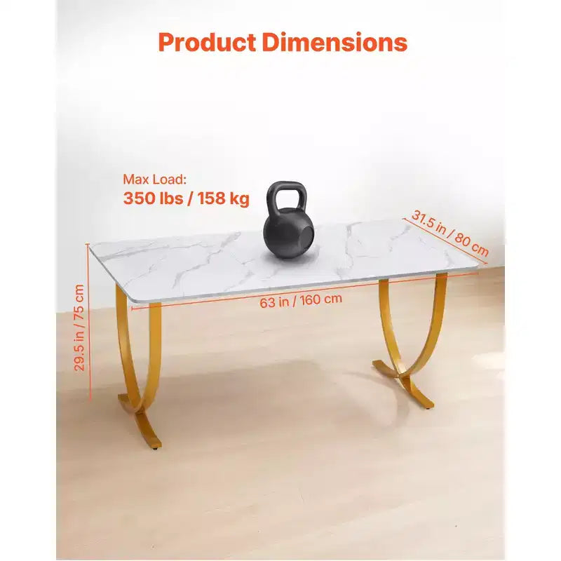 Bureau de direction, Grand bureau de 160x80 cm, Table d'ordinateur moderne