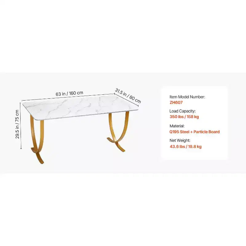 Bureau de direction, Grand bureau de 160x80 cm, Table d'ordinateur moderne