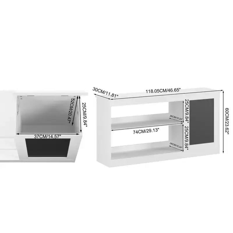 Étagère à Livres et Meuble de Rangement pour Jouets 3-en-1 avec Tableau Noir, Organiseur Moderne Blanc pour Enfants
