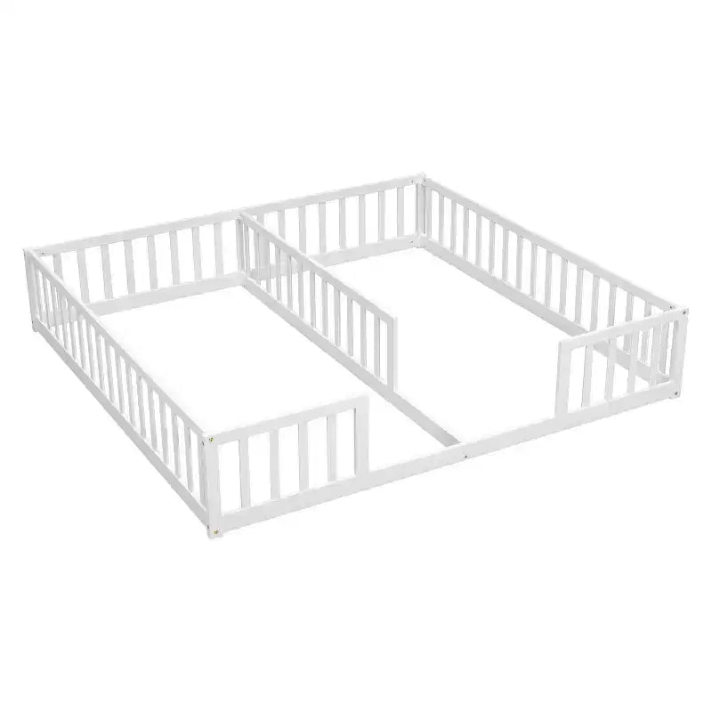 Lit mezzanine double avec bureau sous le lit – Gagnez de la place – Bois de pin massif