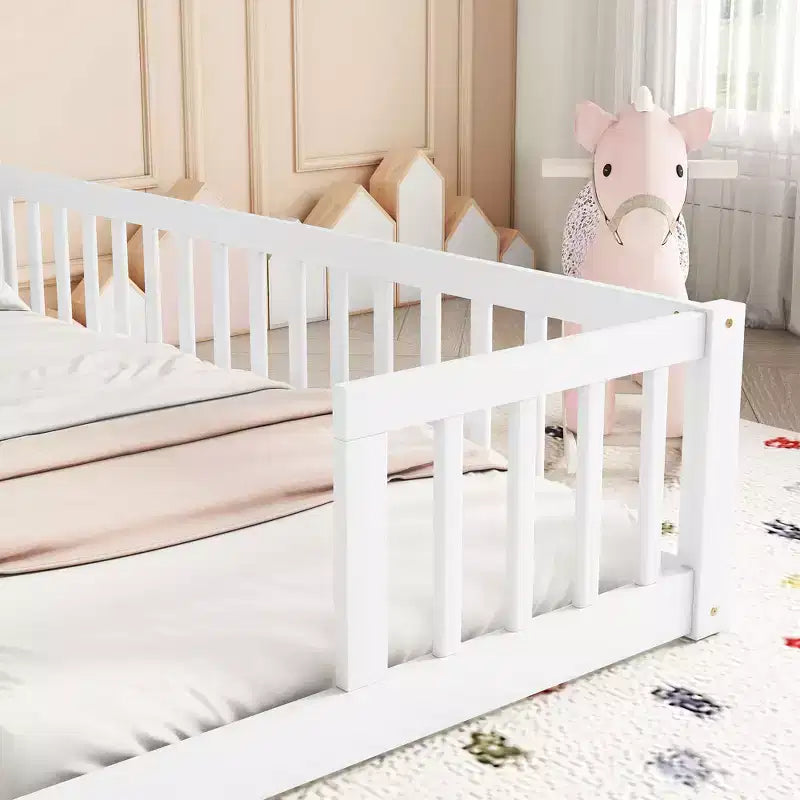 Lit mezzanine double avec bureau sous le lit – Gagnez de la place – Bois de pin massif