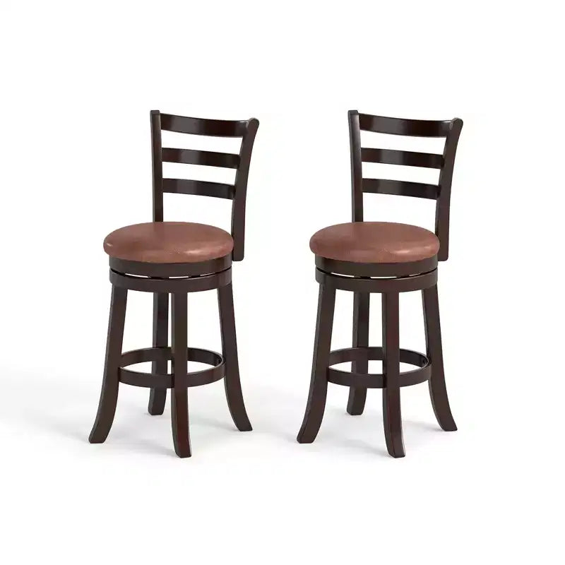 26 tabourets de bar pivotants à hauteur de comptoir avec dossier, siège en similicuir