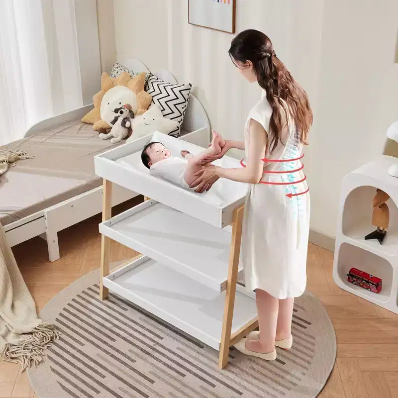 Table à langer avec matelas imperméable moderne
