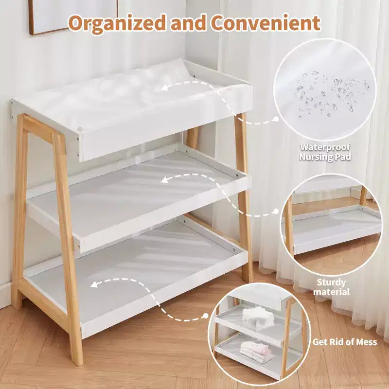 Table à langer avec matelas imperméable moderne