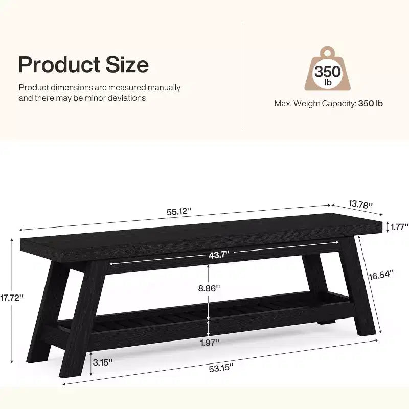 Banc d'entrée étroit avec rangement pour chaussures, Banc portemanteau en bois de style fermier