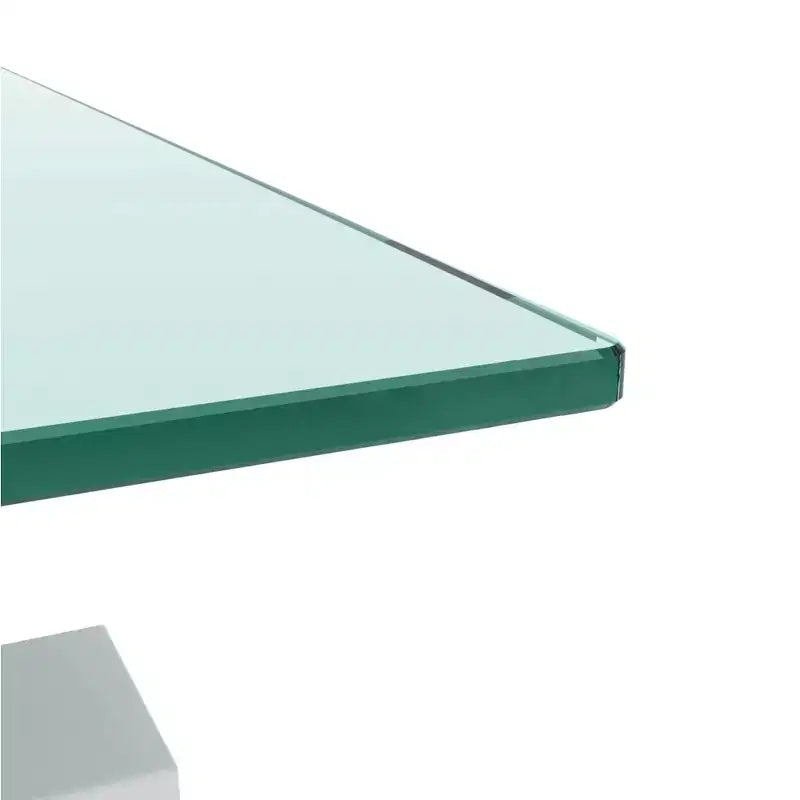 Table basse rectangulaire en verre, table basse transparente, tables basses d'appoint modernes