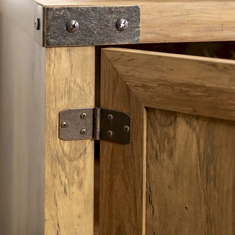 Middlebrook Firebranch 70-inch Barn Door TV Stand